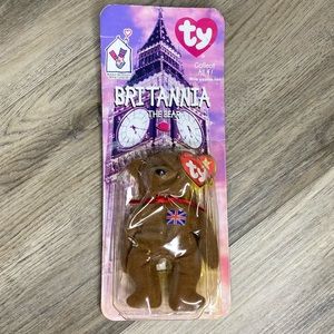 McDonald’s TY BEANIE BABY BRITANNIA THE BEAR RARE 2 TAG ERRORS 1993 OAKB…